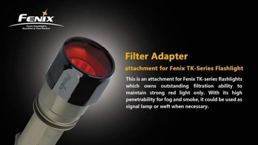 Fenix AD302R TK-Series Red Filter Adapter Infographic 1