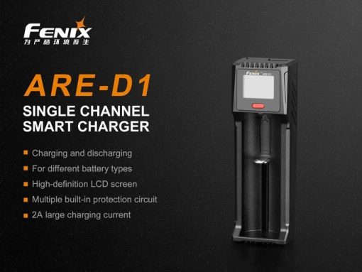 Fenix ARE-D1 Single Channel Smart Battery Charger Infographic 1