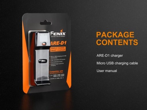 Fenix ARE-D1 Single Channel Smart Battery Charger Infographic 9