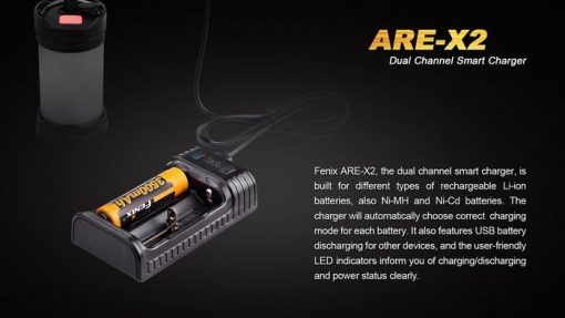 Fenix ARE-X2 Dual Channel Smart Charger Infographic 2