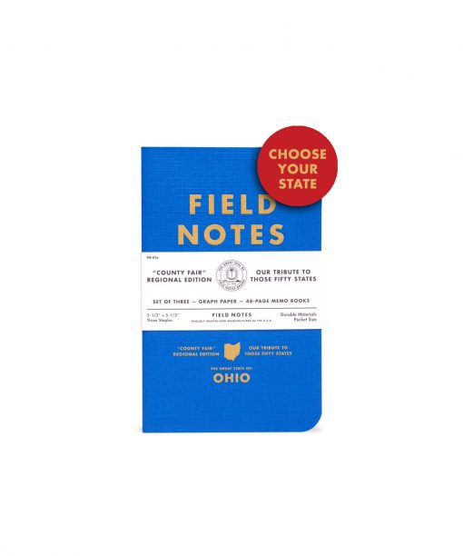Field Notes County Fair: California 3 Pack - Graph Paper Memo Books (48 Pages) Front Side Center