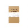 Field Notes Original Kraft Graph Paper Notebook 3 Pack (48 Pages) Front Side Center