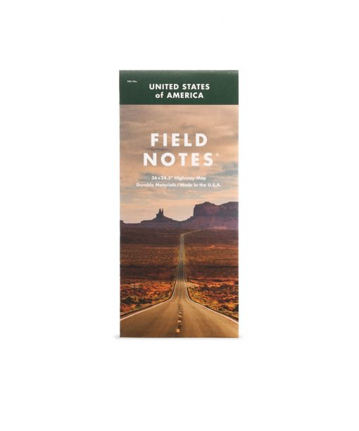 Field Notes National Highway Map Front Side Center