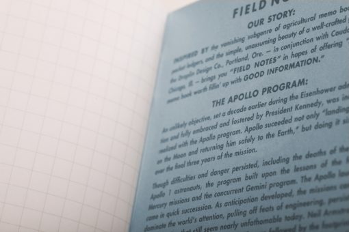 Field Notes Three Missions Graph Paper Memo Book 3 Pack (With Punch-Out Capsule Models) Page Close Up