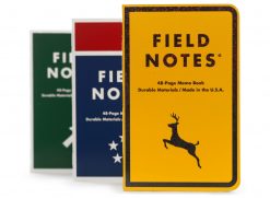 Field Notes Mile Marker - Dot Graph Paper Memo Book 3 Pack (48 Pages) Front Side Center