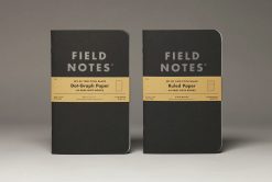 Field Notes Pitch Black Dot Graph Paper Note Book (64 Pages) Front Side Center with Background