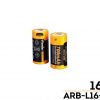 Fenix ARB-L16-700U USB Rechargeable Li-ion 16340 Battery - 700mAh Front and Back Side With Title