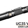 Fenix UC35 V2.0 LED Rechargeable Flashlight - 1000 Lumens Front Side With Title