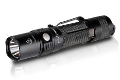 Fenix PD32 2016 Edition Black Flashlight - 900 Lumens Front Side Diagonal