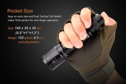 Fenix TK16 Tactical Flashlight - 1000 Lumens Infographic Size