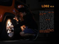 Fenix LD02 V2.0 EDC LED Penlight with UV Lighting - 70 Lumens Infographic 2