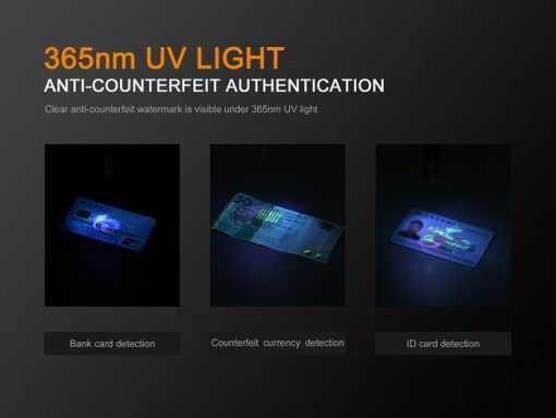 Fenix LD02 V2.0 EDC LED Penlight with UV Lighting - 70 Lumens Infographic 7
