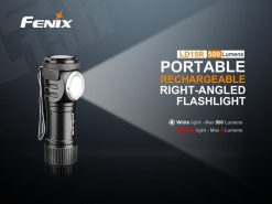 Fenix LD15R USB Rechargeable Right Angle Flashlight - 500 Lumens Infographic 1