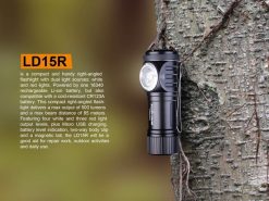 Fenix LD15R USB Rechargeable Right Angle Flashlight - 500 Lumens Infographic 2
