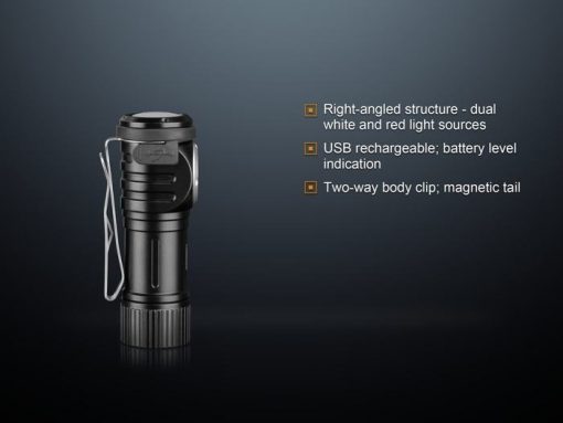 Fenix LD15R USB Rechargeable Right Angle Flashlight - 500 Lumens Infographic 3
