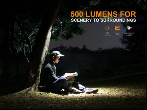 Fenix LD15R USB Rechargeable Right Angle Flashlight - 500 Lumens Infographic 5