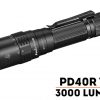 Fenix PD40R V2.0 Flashlight - 3000 Lumens Front Side With Title