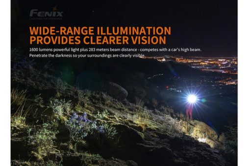 Fenix PD36R Flashlight - 1600 Lumens Infographic 11