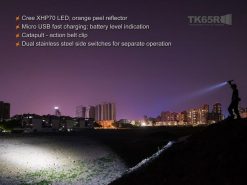 Fenix TK65R Rechargeable LED Flashlight - 3200 Lumens Infographic 11