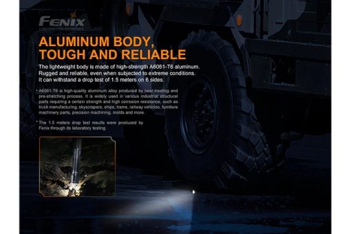 Fenix TK16 V2.0 Tactical Flashlight - 3100 Lumens Infographic 13