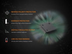 Fenix UC30 LED Rechargeable Flashlight - 1000 Lumens Infographic 2