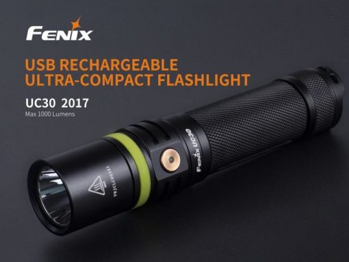 Fenix UC30 LED Rechargeable Flashlight - 1000 Lumens Infographic 7