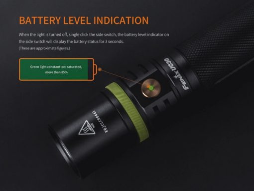 Fenix UC30 LED Rechargeable Flashlight - 1000 Lumens Infographic 12