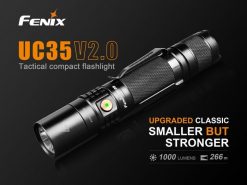 Fenix UC35 V2.0 LED Rechargeable Flashlight - 1000 Lumens Infographic 1