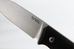 Lionsteel B35 Sleipner Steel Blade Black G10 Handle Front Side Handle Close Up