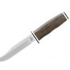 Buck Knives 102 Woodsman Pro Fixed S35VN Clip Point Blade - Green Canvas Micarta/Aluminum Front Side