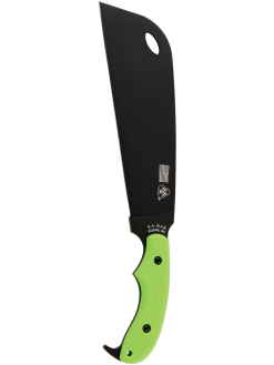 Ka-Bar Zomstro Knife1095 Blade Zombie Green GFN-PA66 Handle Front Side Vertical Green Scale