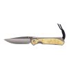 Chris Reeve Knives Large Sebenza 31 MagnaCut Drop Point Blade with Titanium Handles with Box Elder Inlays Front Side Open