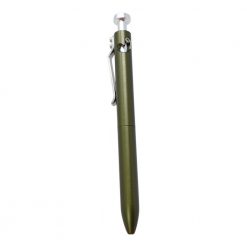 Karas Bolt V2 Pen - Aluminum Olive Front Side Vertical