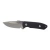 Pro-Tech Small Bladed Rockeye Stonewash/Satin S35VN Fixed Blade Black G-10 Handle Front Side Open
