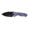 Medford Praetorian Genesis T S35VN PVD Drop Point Blade and Flamed Titanium Galaxy Handle and Hardware Front Side Open