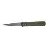 Pro-Tech Godfather Auto Bead Blasted 154CM Blade Green Aluminum Handle Front Side Open
