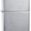 Zippo - Brushed Chrome 1941 Replica Lighter Front Side Closed Angled