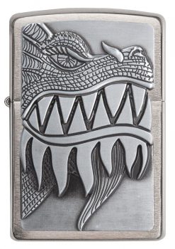 Zippo - Fire Breathing Dragon Lighter Front Side Closed