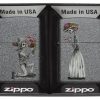 Zippo - Iron Stone Couple Lighter (Set of 2) Front Side Both In Box
