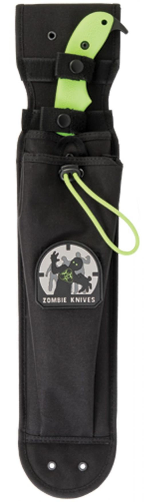 Ka-Bar Zomstro Knife1095 Blade Zombie Green GFN-PA66 Handle In Sheath