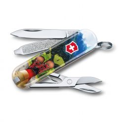 Victorinox Limited Edition 2020 Classic SD - I Love Hiking Front Side All Open Angled