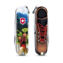Victorinox Limited Edition 2020 Classic SD - I Love Hiking Front Side Closed and Back Side Closed