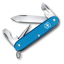 Victorinox Limited Edition 2020 Pioneer Alox Aqua Blue Front Side All Open