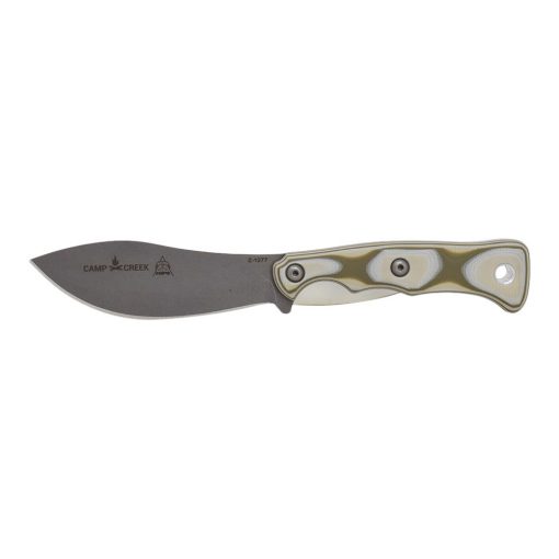 TOPS - Camp Creek S35VN Fixed Blade Camo G-10 Handle Front Side