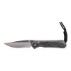 Chris Reeve Knives Small Sebenza 31 MagnaCut Titanium Handle with Black Canvas Micarta Inlay Front Side Open