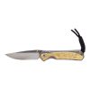 Chris Reeve Knives Small Sebenza 31 S35VN Titanium Handle with Box Elder Burl Inlay Front Side Open
