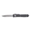 Microtech Ultratech S/E Apocalyptic OTF Automatic Knife Distressed Black Handle Front Side Open
