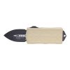 Microtech Exocet Black D/E CA Legal OTF Automatic Champagne Gold Handle Front Side Open