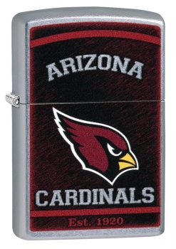 Zippo - NFL Arizona Cardinals Design Lighter Front Side Closed Angled