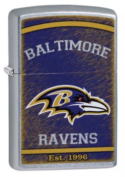 Zippo - NFL Baltimore Ravens Design Lighter Front Side Closed